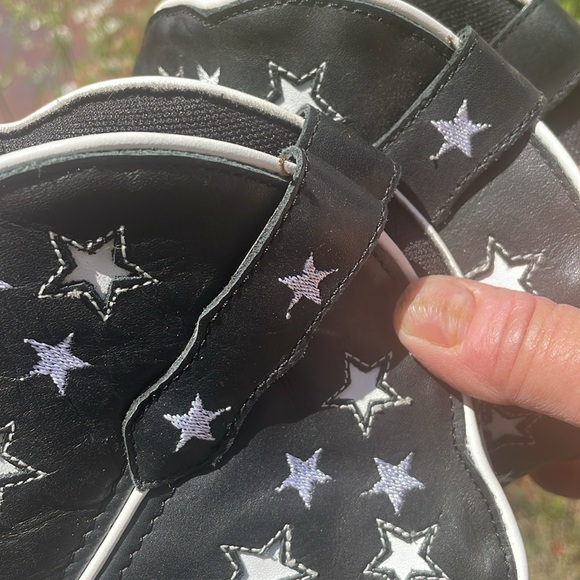Laredo Stargazer leather western boots with embroidered stars 8.5 medium women - Picture 12 of 16